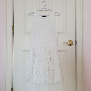 Bloomingdales AQUA Sleeveless Lace Circle Dress S